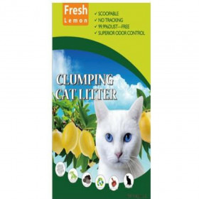 Котешка тоалетна Valenger Clumping Cat Litter Fresh Lemon - калиброван бентонит с аромат на лимон 5 литра